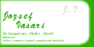 jozsef vasari business card