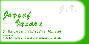 jozsef vasari business card